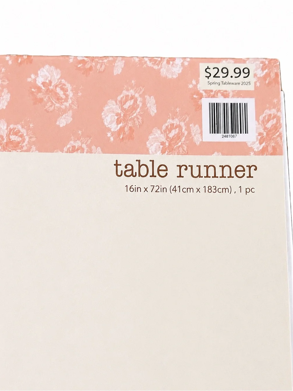 Hobby Lobby Bee Embroidered Table Runner 16x72 NWT Spring Farmhouse